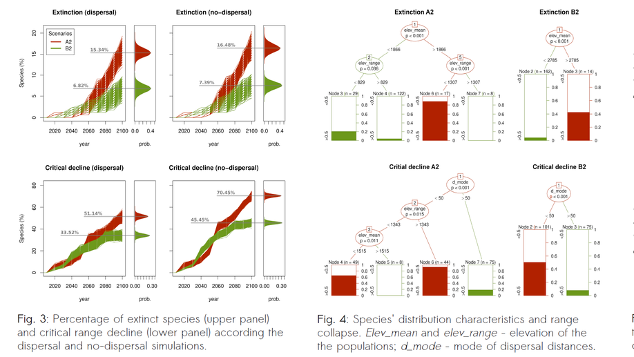 Forecasting plant range collapse in a mediterranean hotspot: when dispersal uncertainties matter